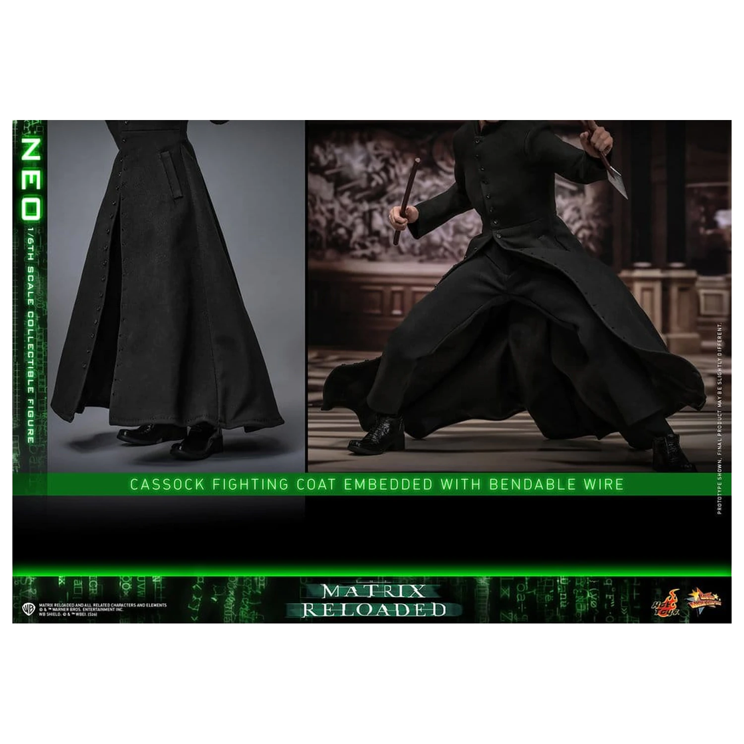 Matrix Movie Masterpiece akční figurka 1/6 Neo 31 cm fotografii produktu