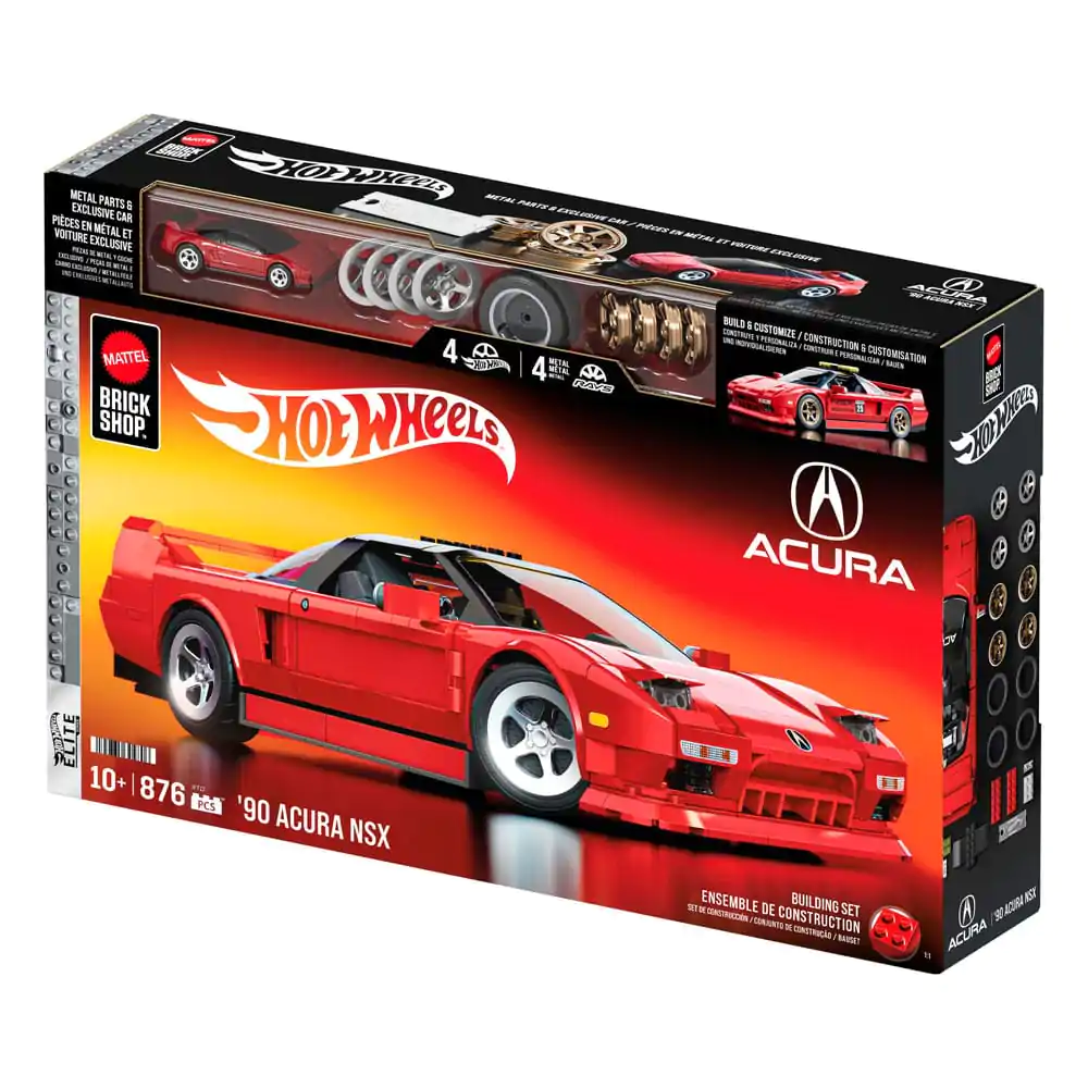 Mattel Brick Shop Hot Wheels Elite Series stavebnice 1/16 '90 Acura NSX fotografii produktu