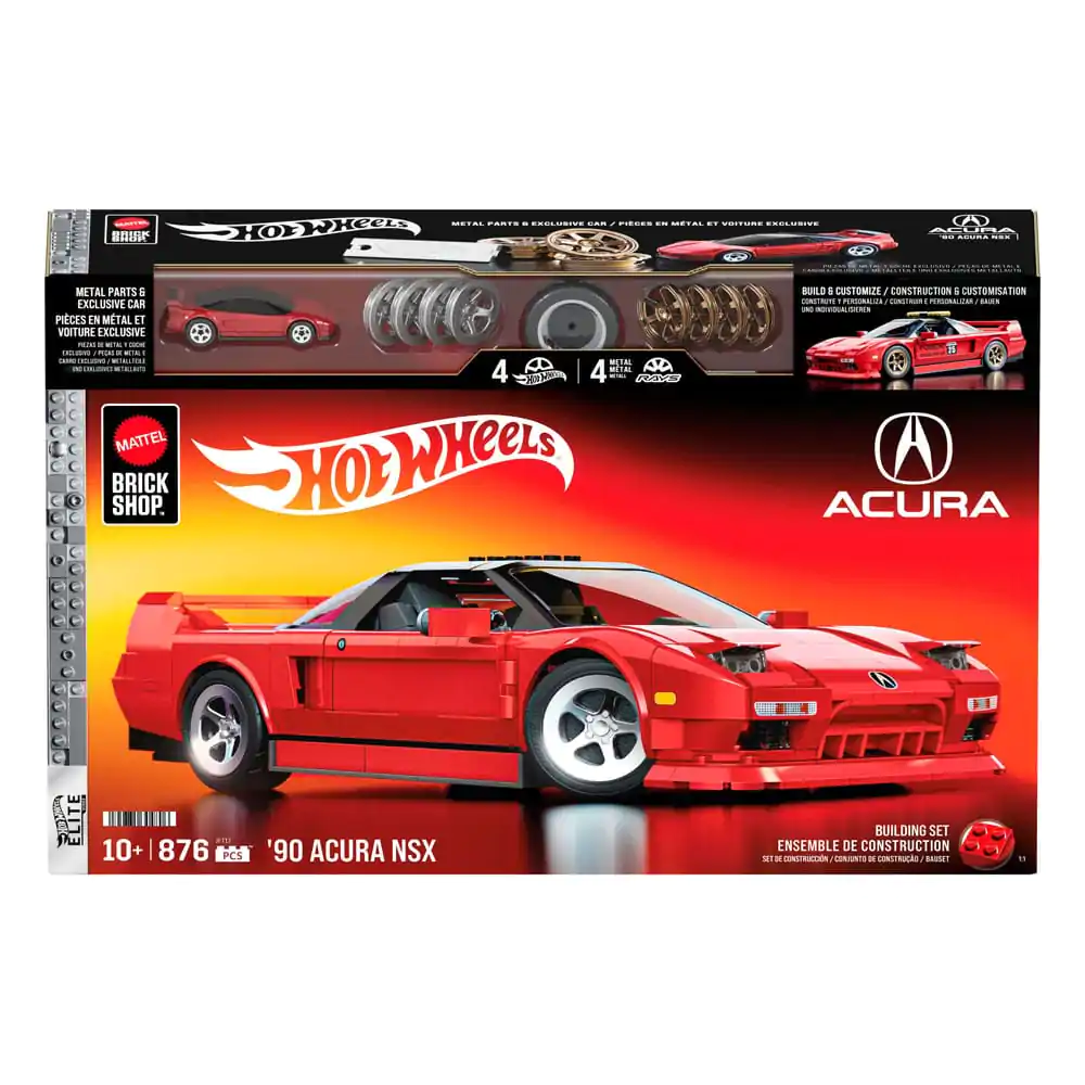 Mattel Brick Shop Hot Wheels Elite Series stavebnice 1/16 '90 Acura NSX fotografii produktu