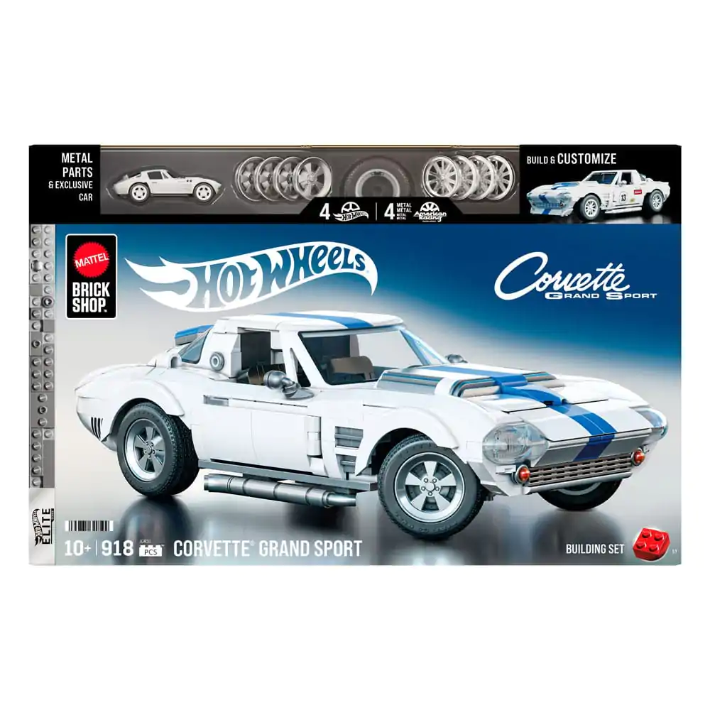 Mattel Brick Shop Hot Wheels Elite Series stavebnice 1/16 Corvette Grand Sport fotografii produktu