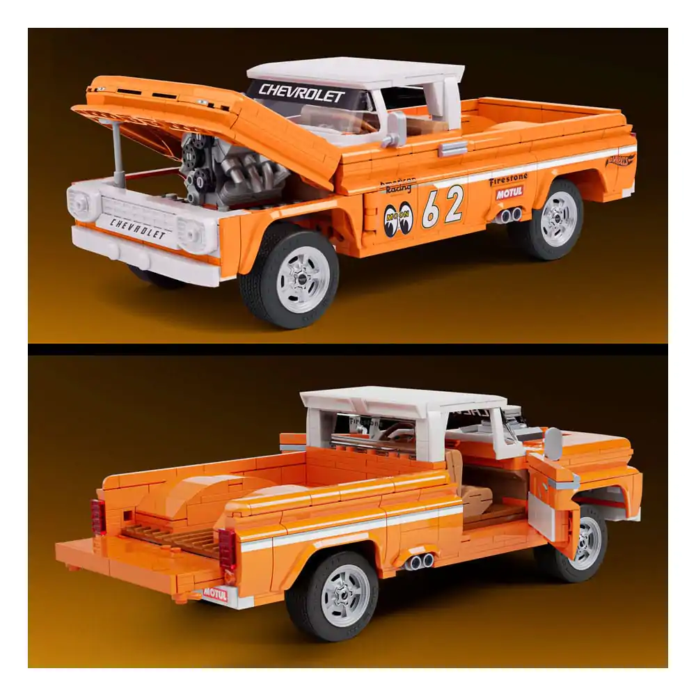 Mattel Brick Shop Hot Wheels Elite Series stavebnice 1/16 Custom '62 Chevy Pickup fotografii produktu