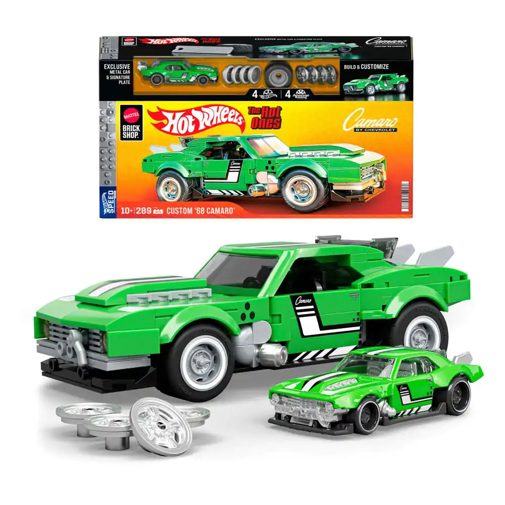 Mattel Brick Shop Hot Wheels Speed Series stavebnice 1/32 Custom &#039;68 Camaro fotografii produktu