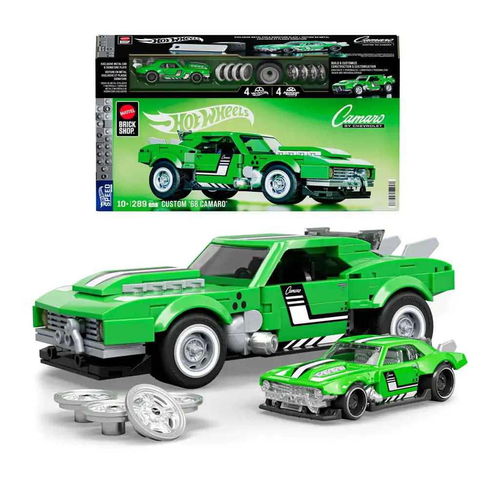 Mattel Brick Shop Hot Wheels Speed Series stavebnice 1/32 Custom &#039;68 Camaro fotografii produktu