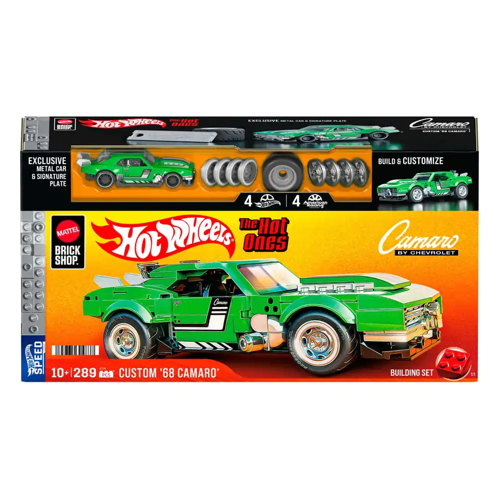 Mattel Brick Shop Hot Wheels Speed Series stavebnice 1/32 Custom &#039;68 Camaro fotografii produktu