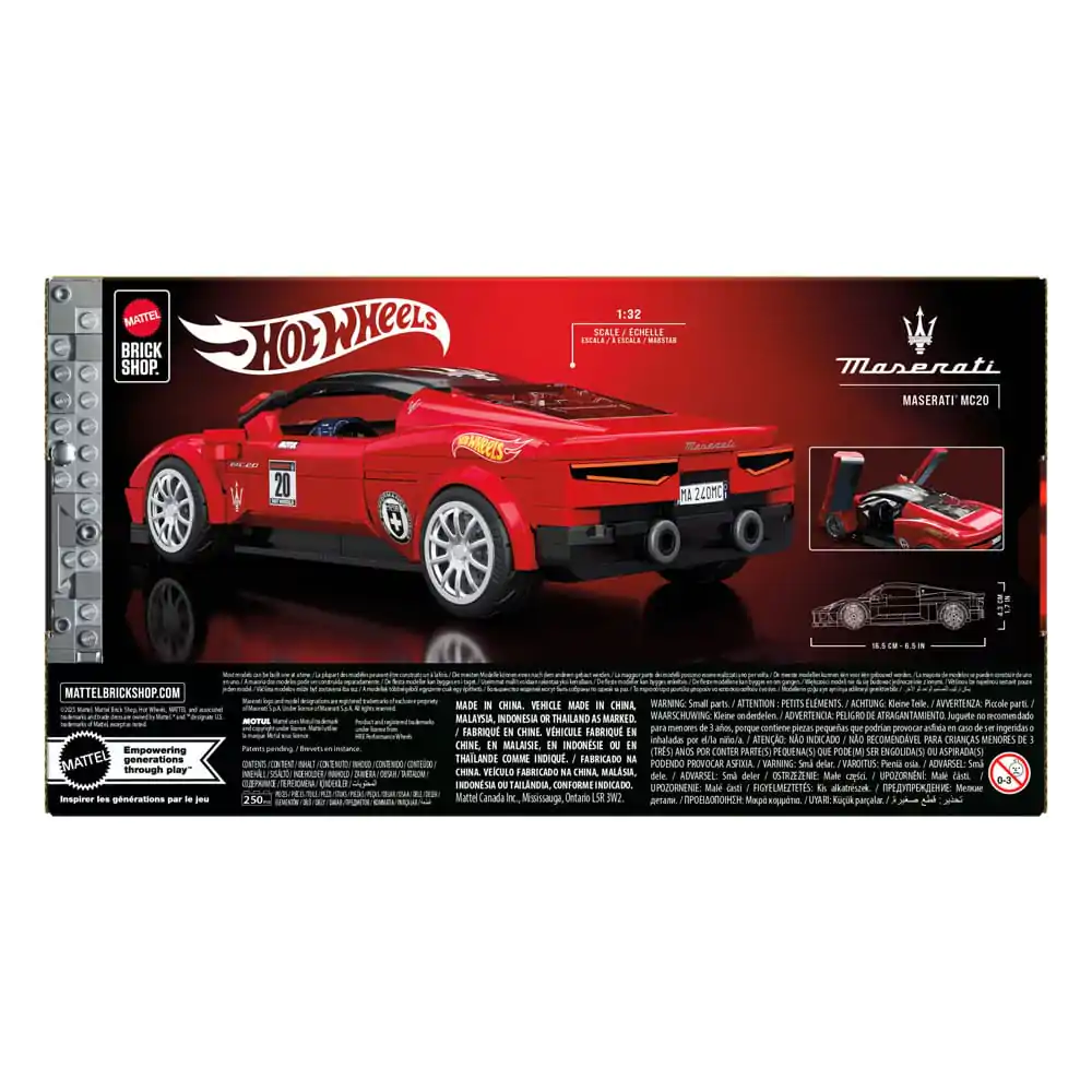 Mattel Brick Shop Hot Wheels Speed Series stavebnice 1/32 Maserati MC20 fotografii produktu