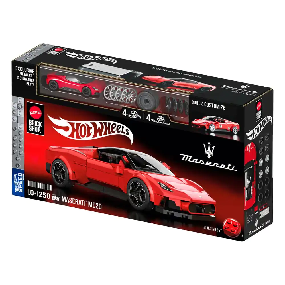 Mattel Brick Shop Hot Wheels Speed Series stavebnice 1/32 Maserati MC20 fotografii produktu