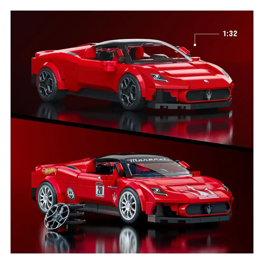 Mattel Brick Shop Hot Wheels Speed Series stavebnice 1/32 Maserati MC20 fotografii produktu