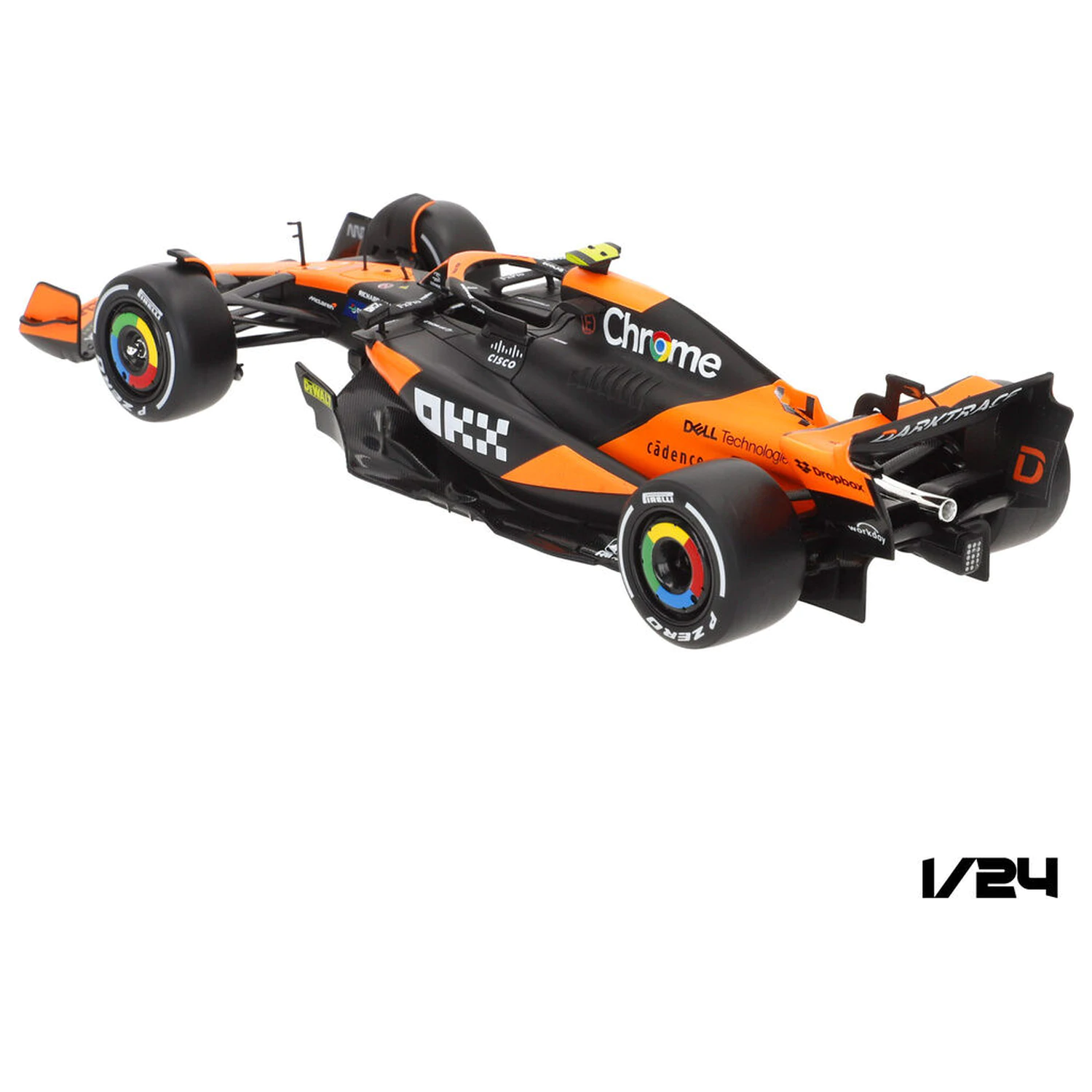 Mclaren Norris MCL38 F1 kovové auto fotografii produktu