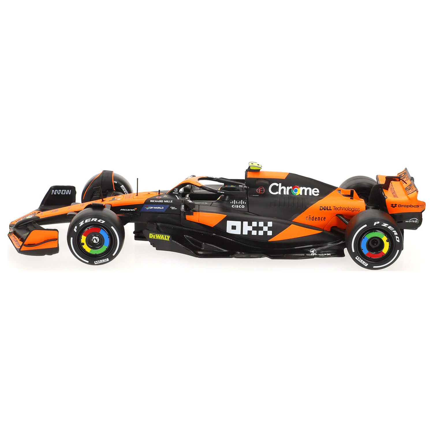 Mclaren Norris MCL38 F1 kovové auto fotografii produktu