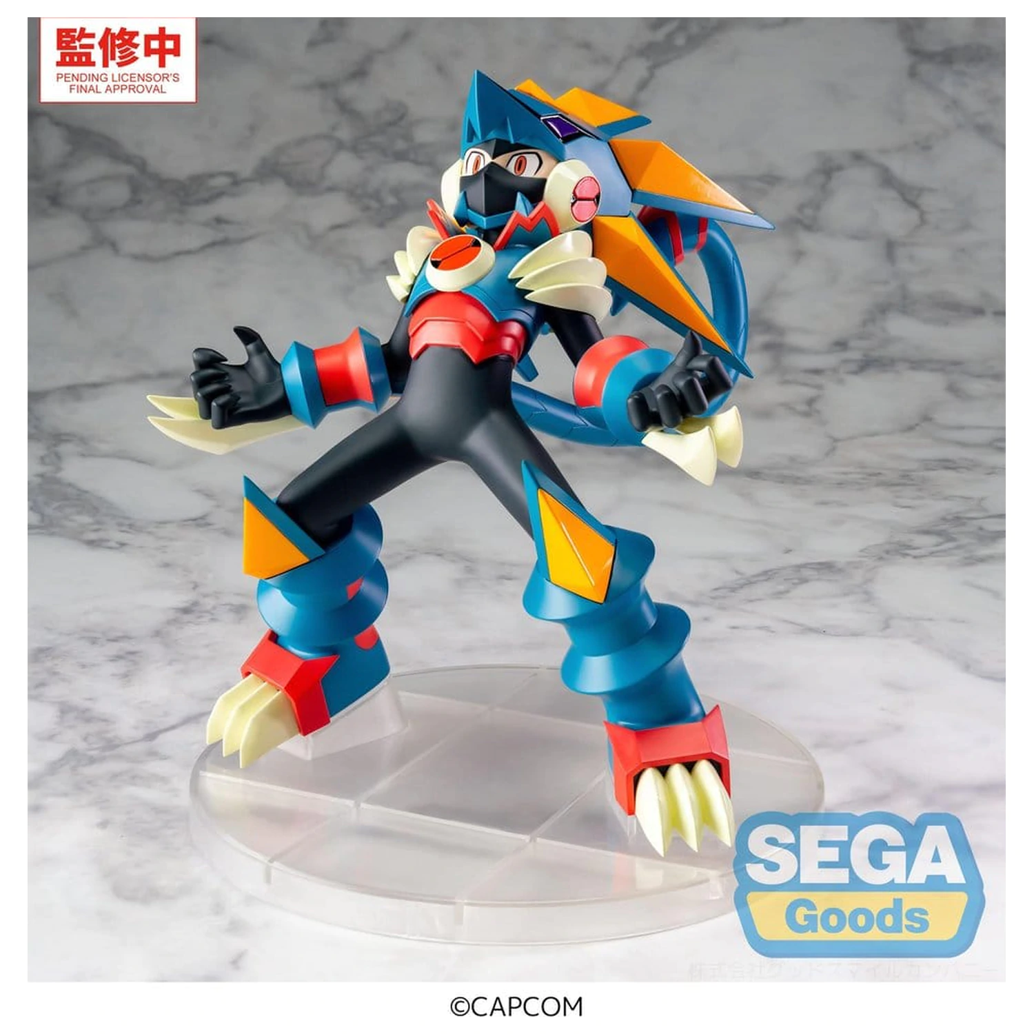 Mega Man Battle Network Luminasta PVC figurka Mega Man Gregar Beast 17 cm fotografii produktu