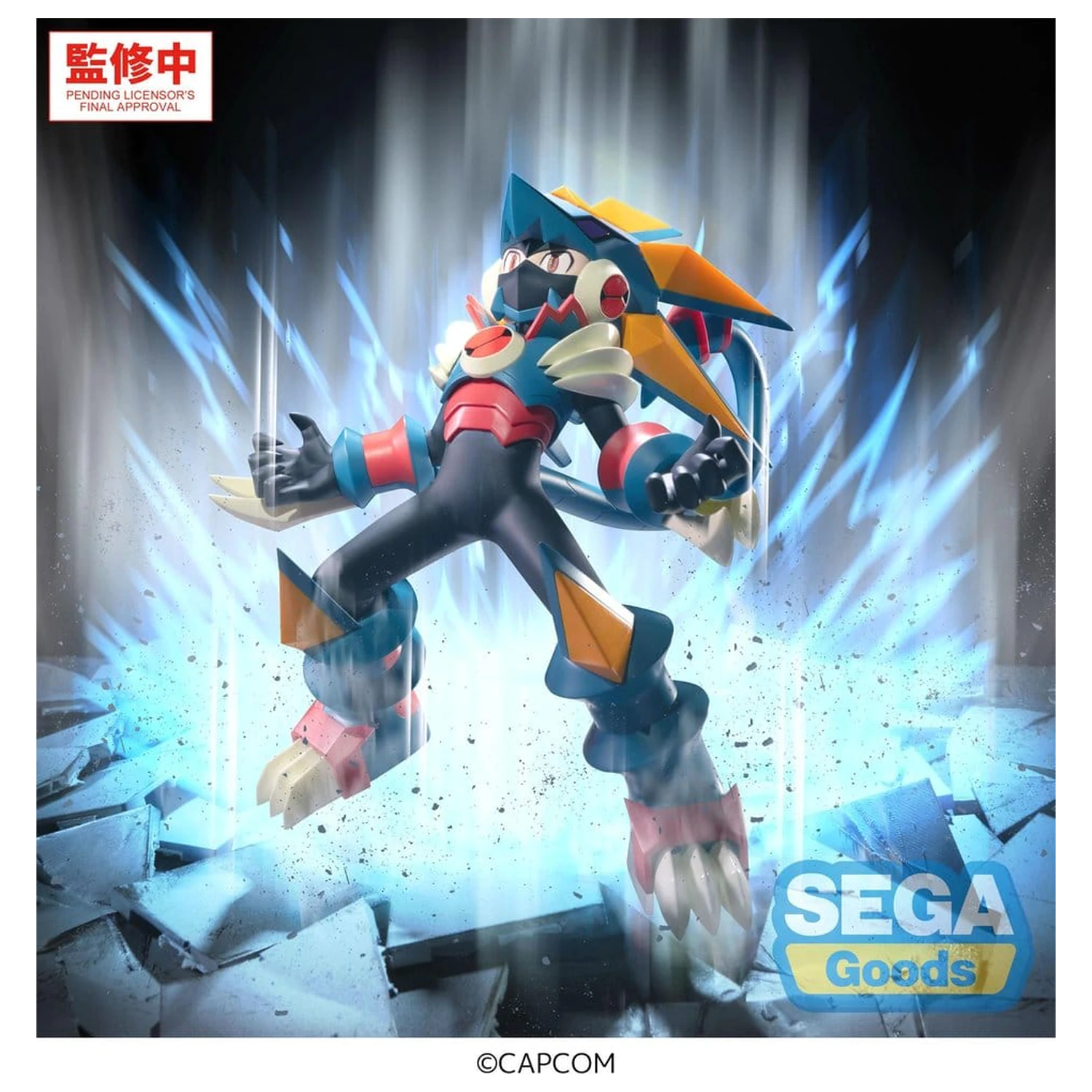 Mega Man Battle Network Luminasta PVC figurka Mega Man Gregar Beast 17 cm fotografii produktu
