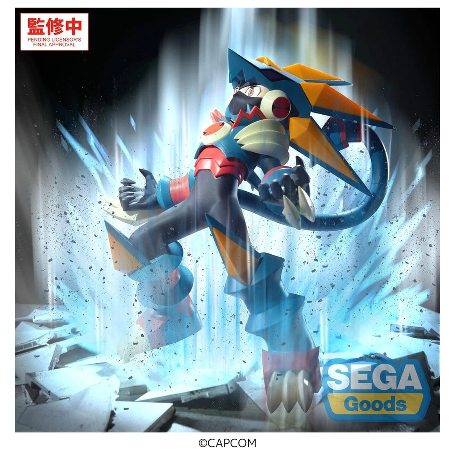 Mega Man Battle Network Luminasta PVC figurka Mega Man Gregar Beast 17 cm fotografii produktu