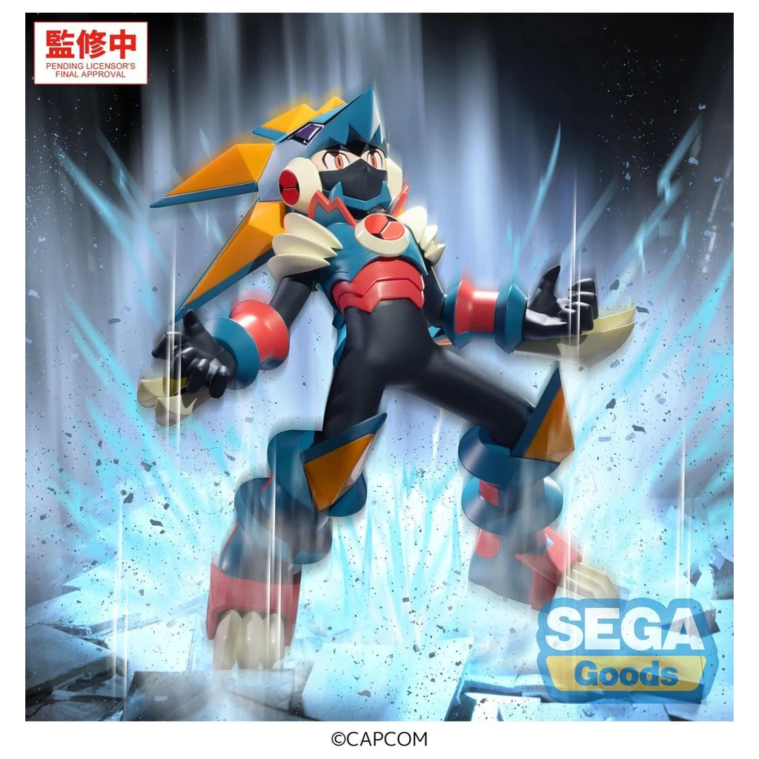 Mega Man Battle Network Luminasta PVC figurka Mega Man Gregar Beast 17 cm fotografii produktu