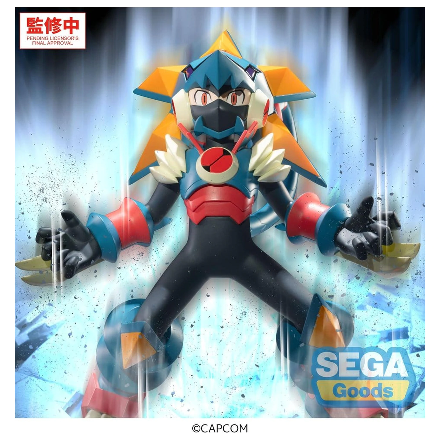 Mega Man Battle Network Luminasta PVC figurka Mega Man Gregar Beast 17 cm fotografii produktu