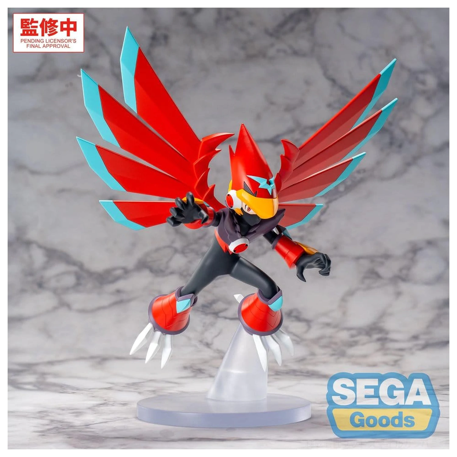 Mega Man Battle Network Luminasta PVC figurka Mega Man Falzar Beast 19 cm fotografii produktu