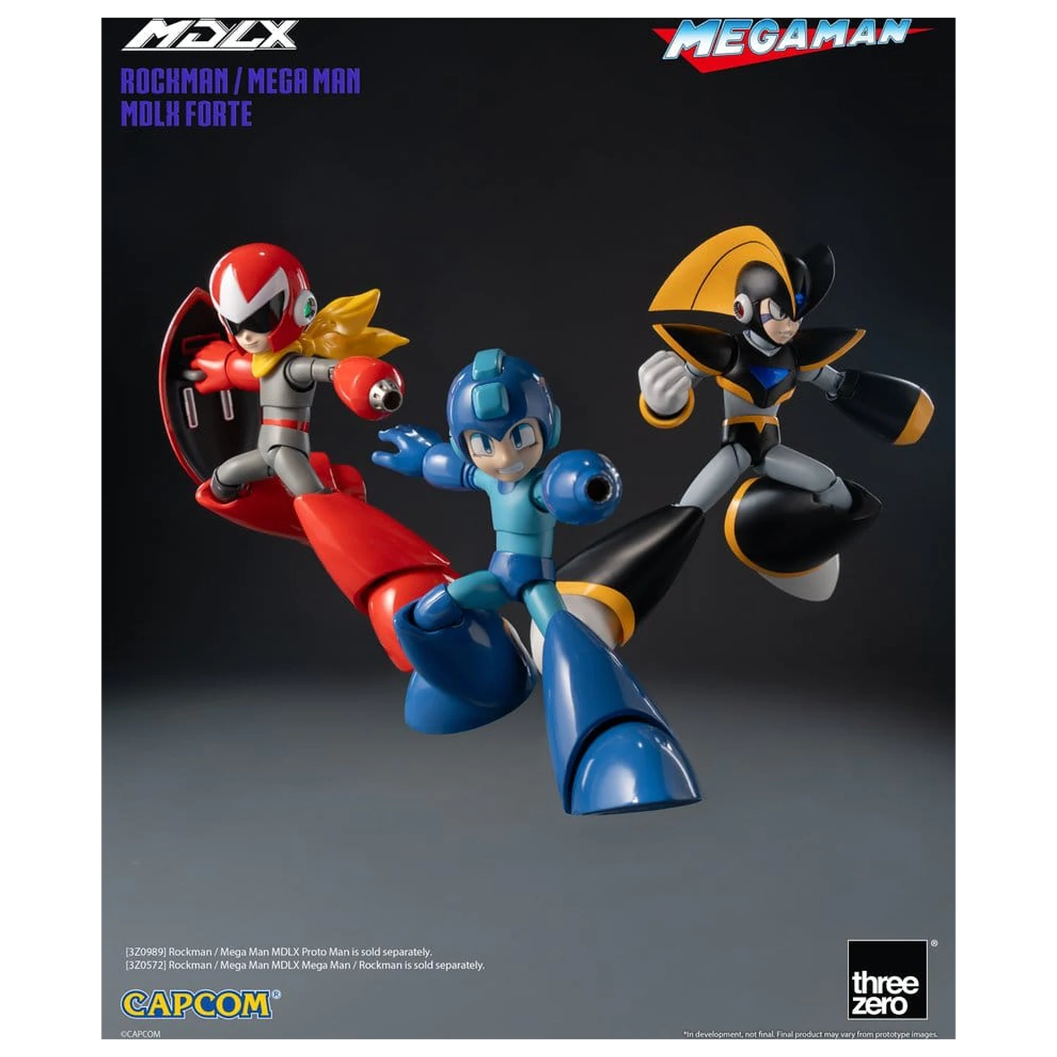 Akční figurka Mega Man MDLX Rockman / Mega Man Forte 10 cm fotografii produktu