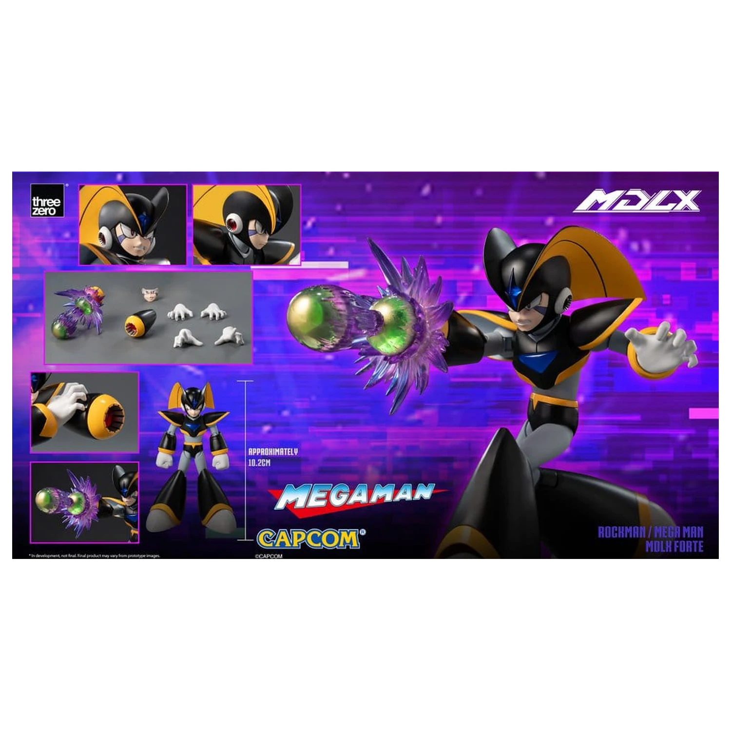 Akční figurka Mega Man MDLX Rockman / Mega Man Forte 10 cm fotografii produktu