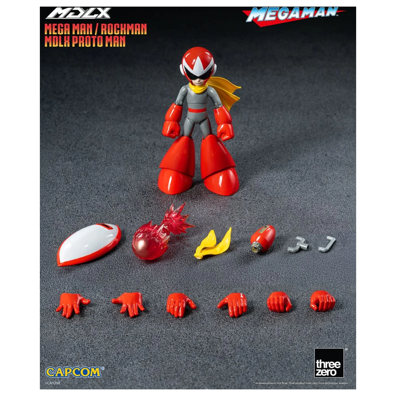 Mega Man MDLX Akční figurka Rockman / Mega Man Proto Man 10 cm fotografii produktu