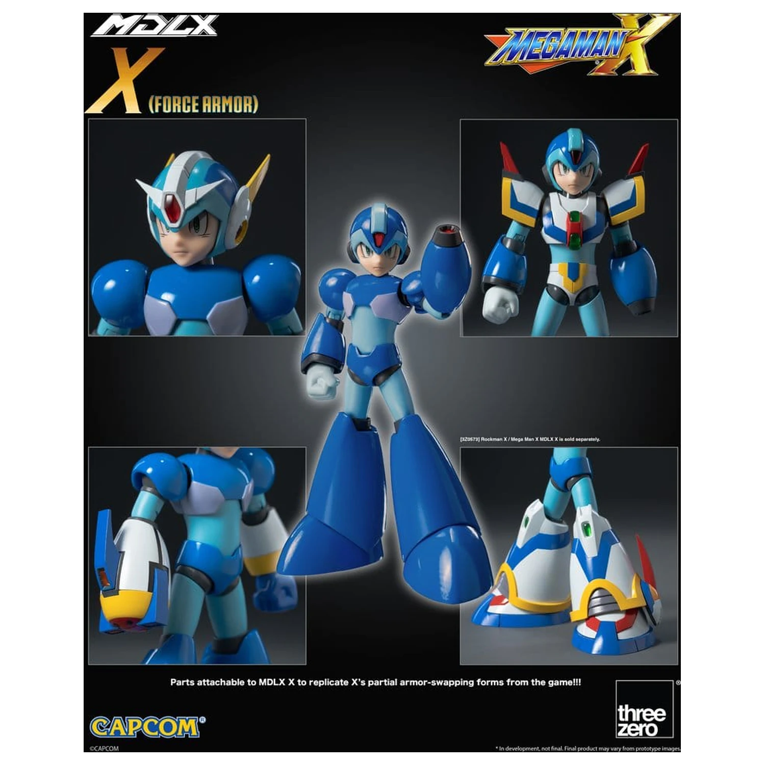 Mega Man X MDLX Akční figurka Rockman / Mega Man Force Armor 12 cm fotografii produktu