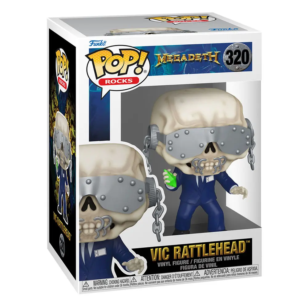 Megadeth POP! Rocks Vinylová figurka Vic Rattlehead 9 cm fotografii produktu
