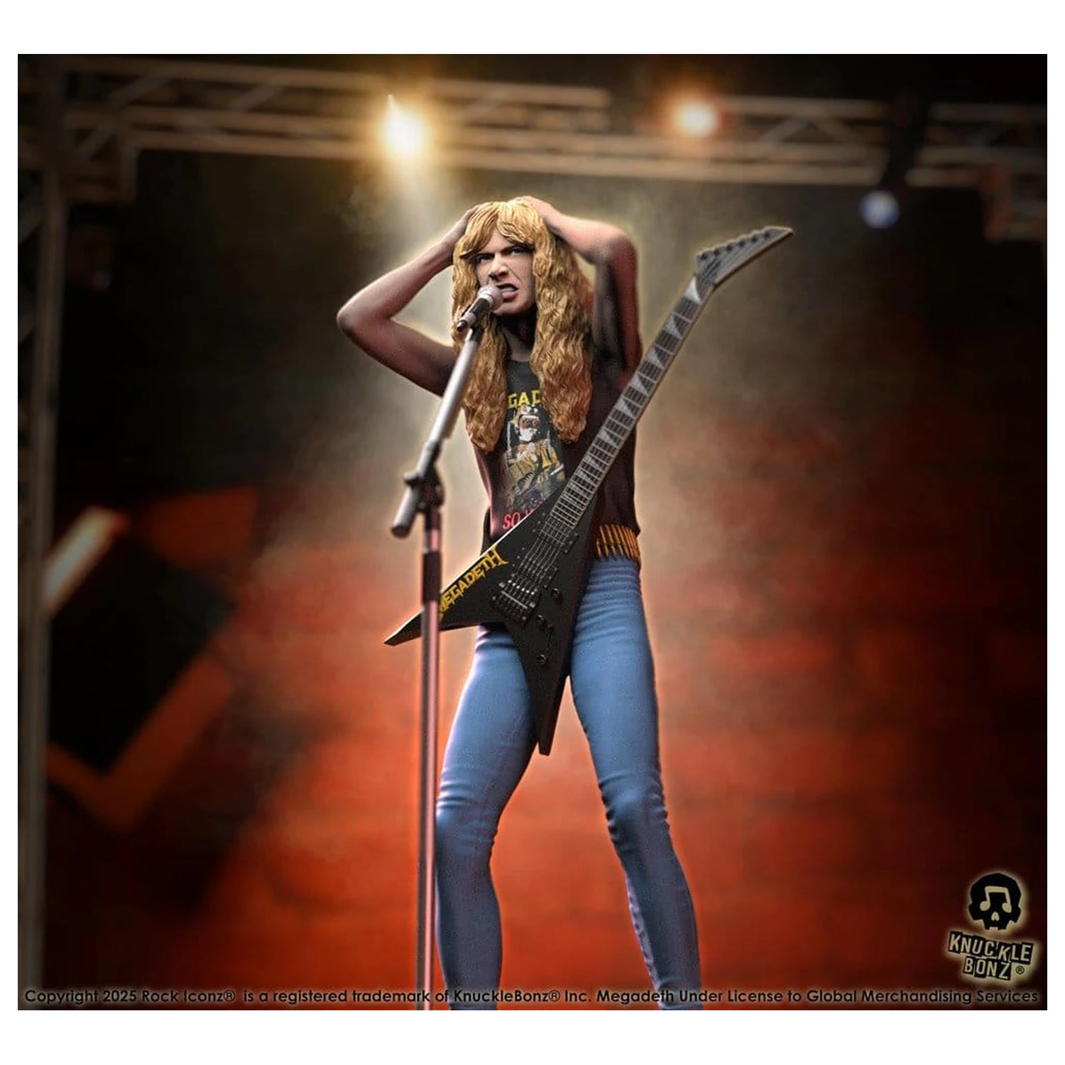 Megadeth Rock Iconz Soška Dave Mustaine II 22 cm fotografii produktu