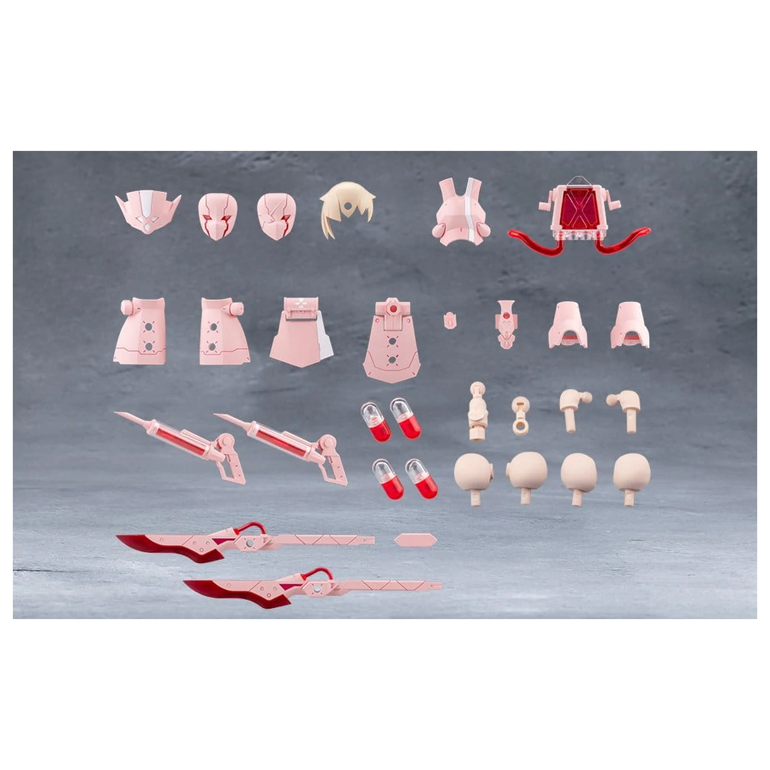 Megalomaria Unlimited Universe sada příslušenství k plastovému modelu Metamorphose Unit Exarmor Pink Nurse fotografii produktu