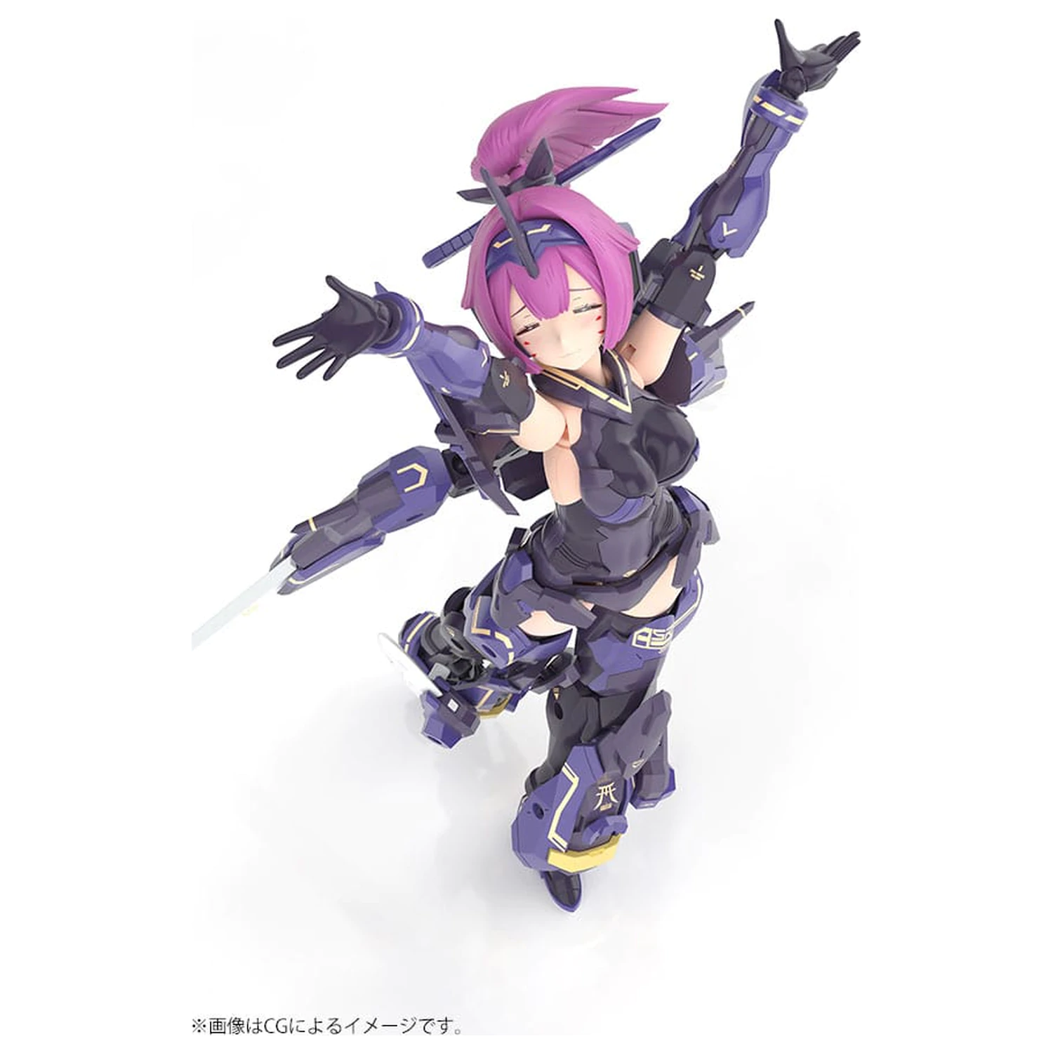 Megami Device Plastikový model Kit 1/1 Asra Archer Kizuna Shadow Edition Full Package 14 cm fotografii produktu