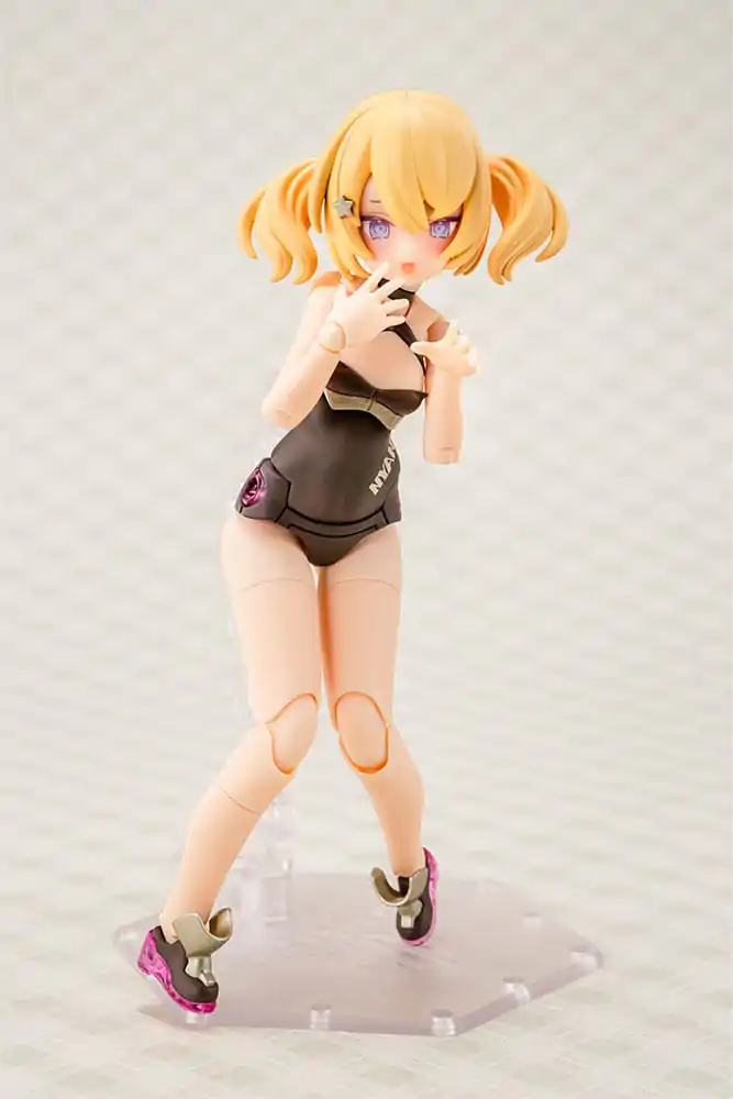 Megami Device plastová stavebnice 1/1 Puni Mofu Kuro Mao 14 cm fotografii produktu