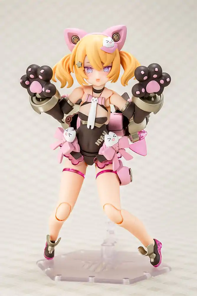 Megami Device plastová stavebnice 1/1 Puni Mofu Kuro Mao 14 cm fotografii produktu
