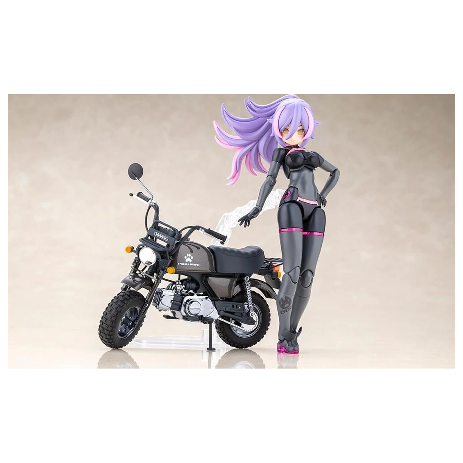 Megami Device Puni Mofu Racing Lang with Honda plastikový model 14 cm fotografii produktu