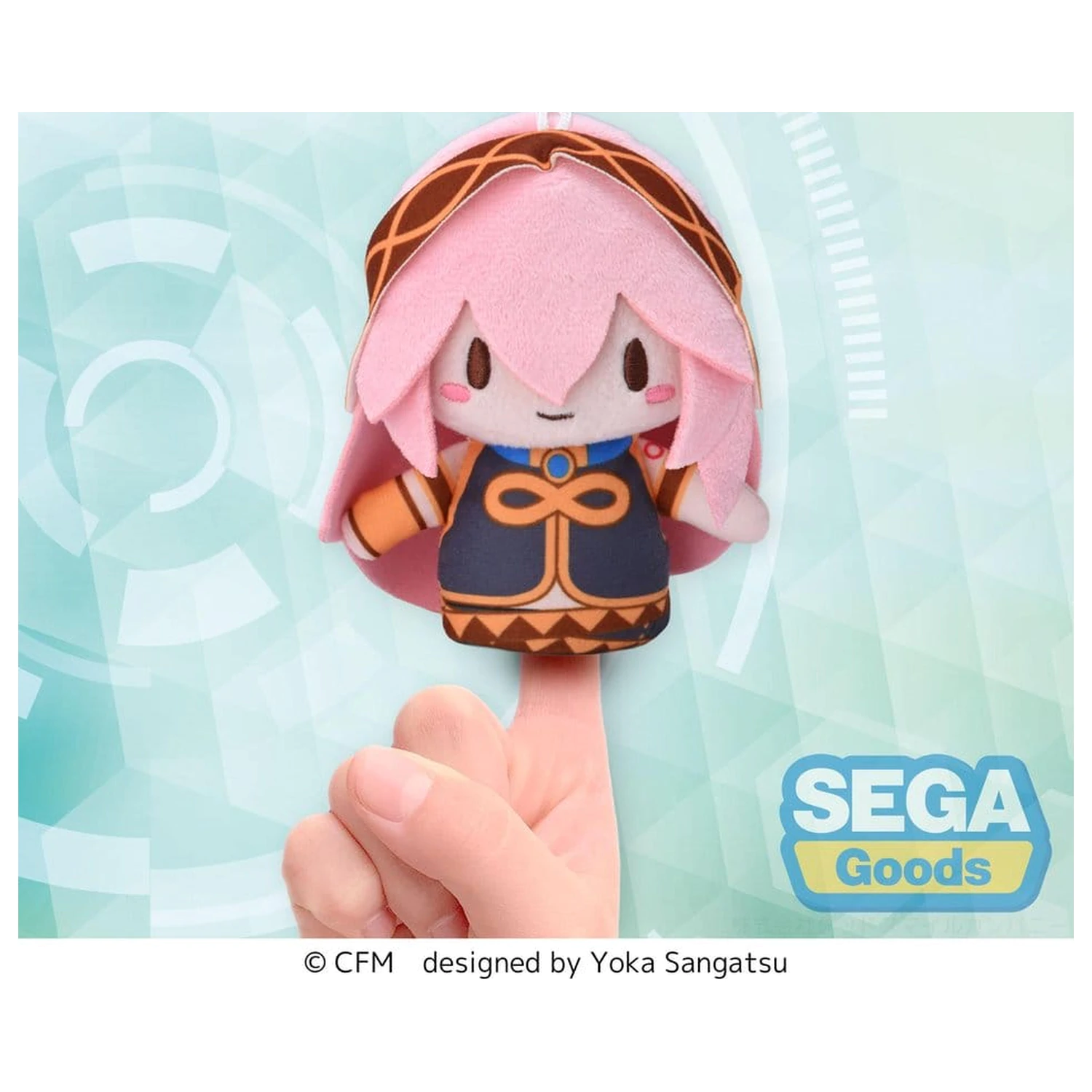 Megurine Luka Fuwa Petit Plyšová Figurka Finger Mascot 10 cm fotografii produktu
