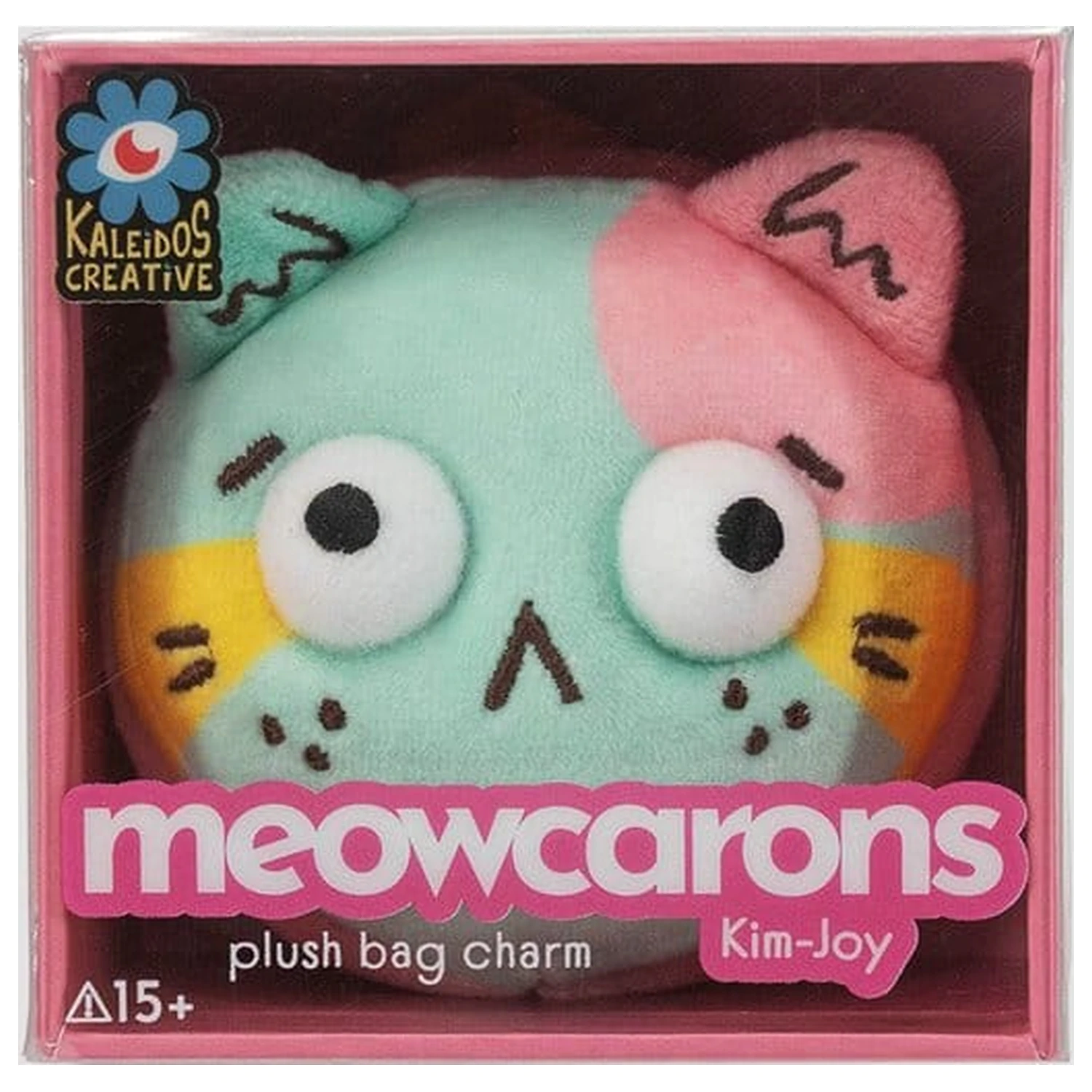 Meowcaron plyšová taška přívěsek Scared 7 cm fotografii produktu
