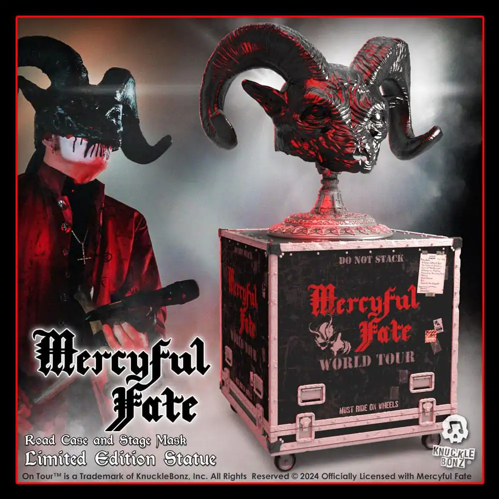 Mercyful Fate Rock Ikonz On Tour Road Case Socha & Sada pódiové masky World Tour fotografii produktu
