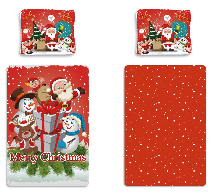 Merry Christmas, vánoční sada povlečení na přikrývku 140x200 cm, 70x90 cm fotografii produktu