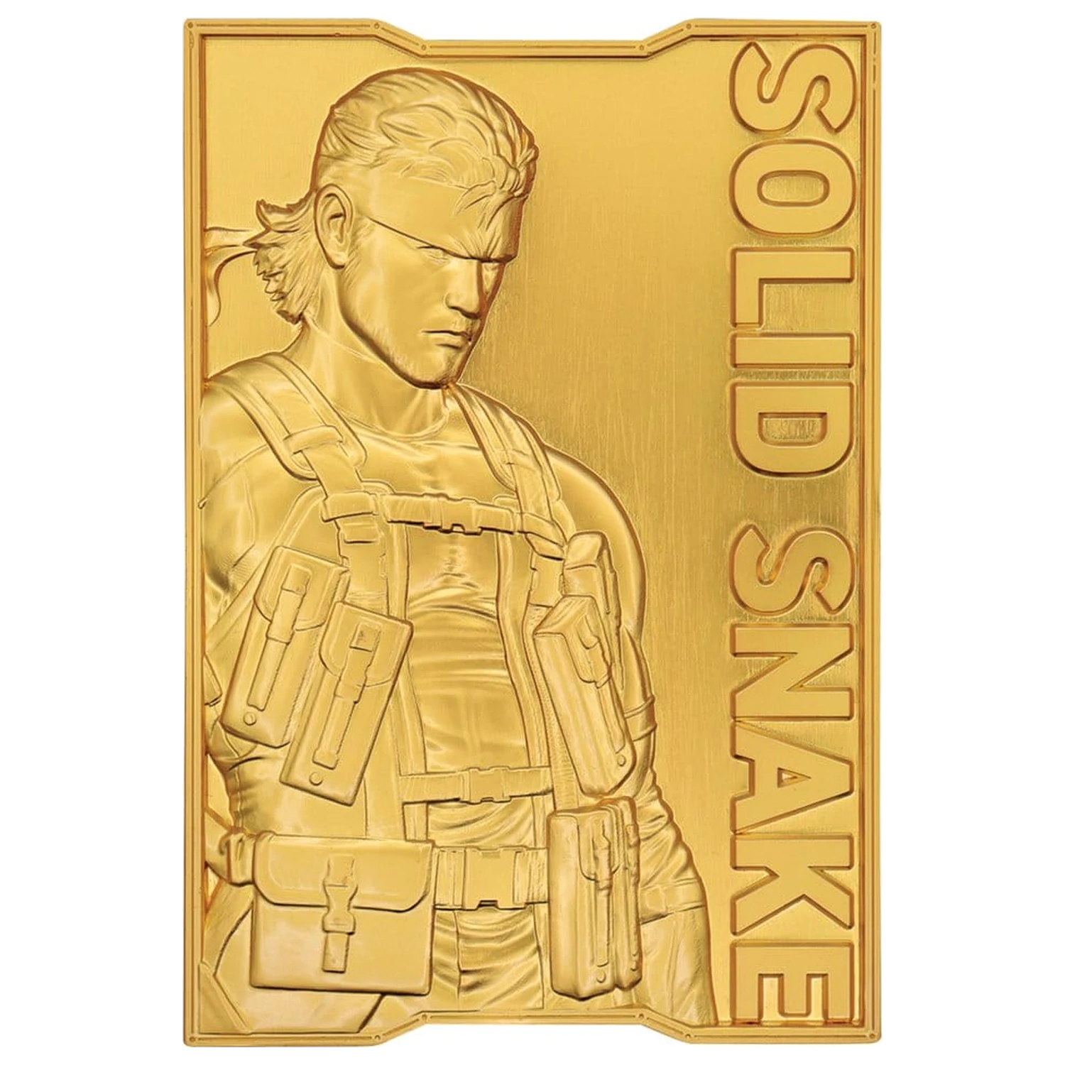 Metal Gear Solid 2 Ingot Snake 24k pozlacená limitovaná edice fotografii produktu