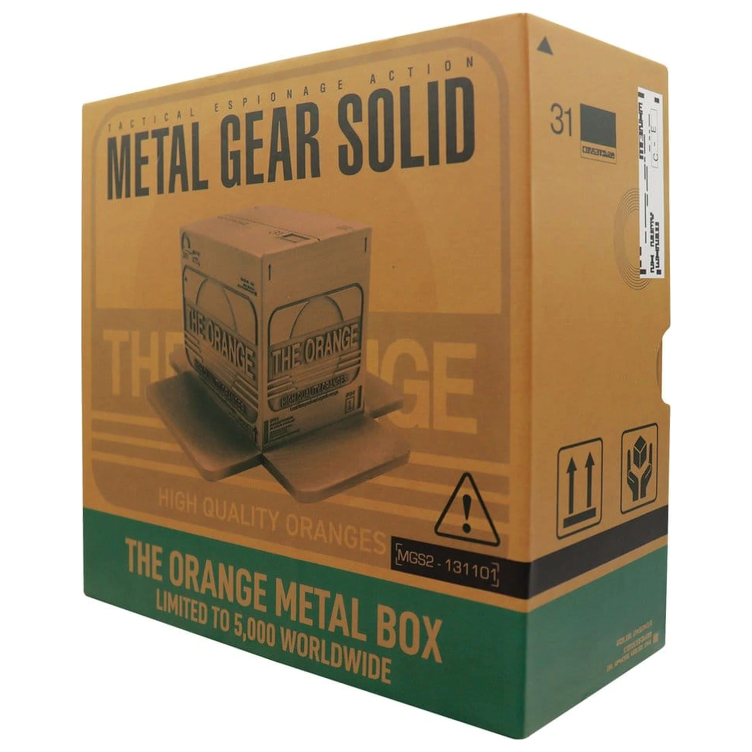 Metal Gear Solid 2 Replika Kartonová krabice Starožitná zlatá fotografii produktu