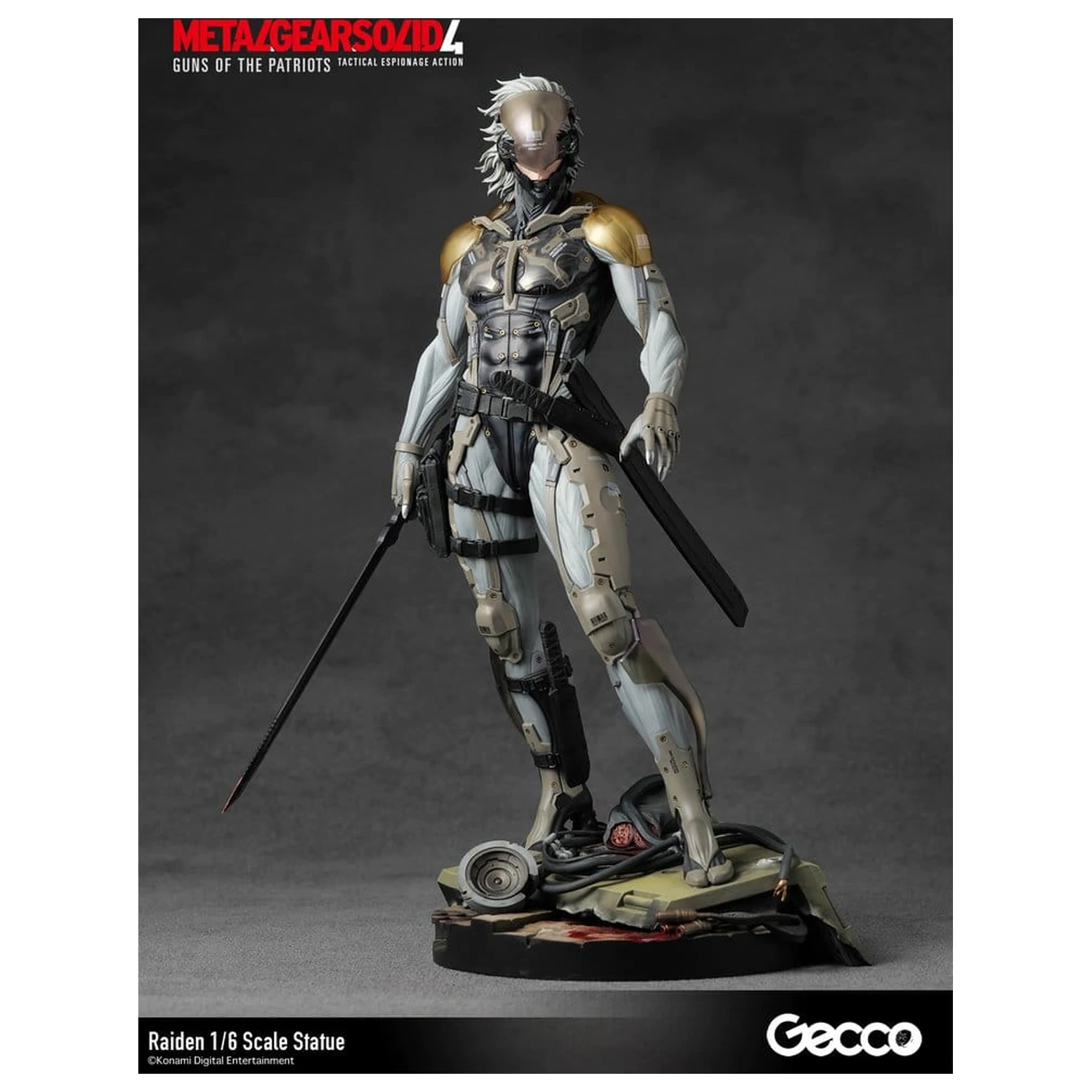 Metal Gear Solid 4 Guns of the Patriots Socha 1/6 Raiden 32 cm fotografii produktu