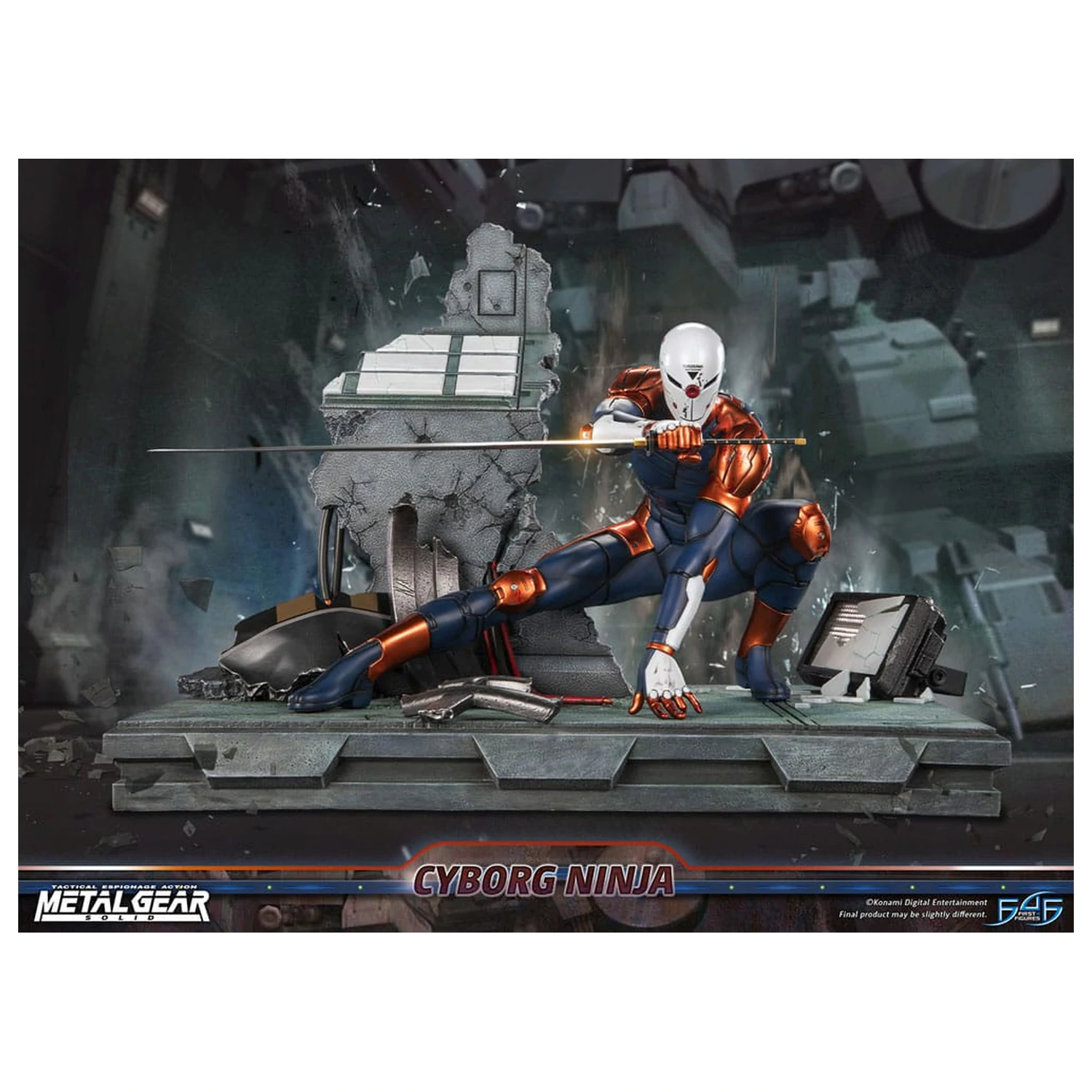 Metal Gear Solid Socha Cyborg Ninja (Gray Fox) 41 cm fotografii produktu