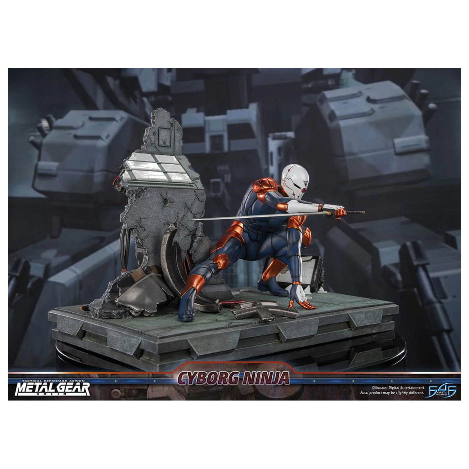 Metal Gear Solid Socha Cyborg Ninja (Gray Fox) 41 cm fotografii produktu