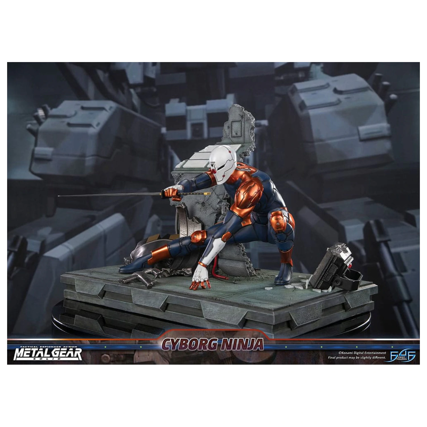 Metal Gear Solid Socha Cyborg Ninja (Gray Fox) 41 cm fotografii produktu