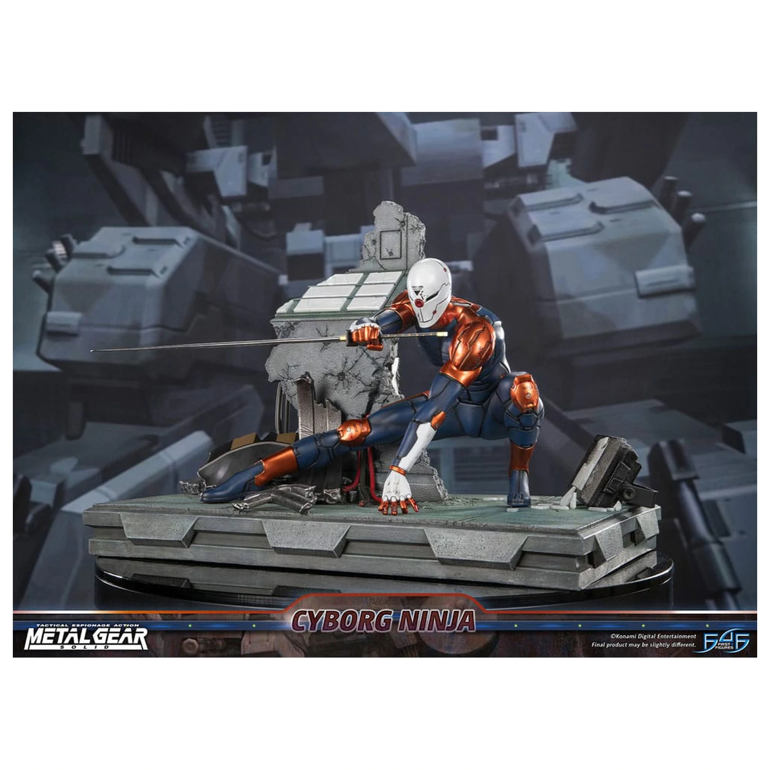 Metal Gear Solid Socha Cyborg Ninja (Gray Fox) 41 cm fotografii produktu