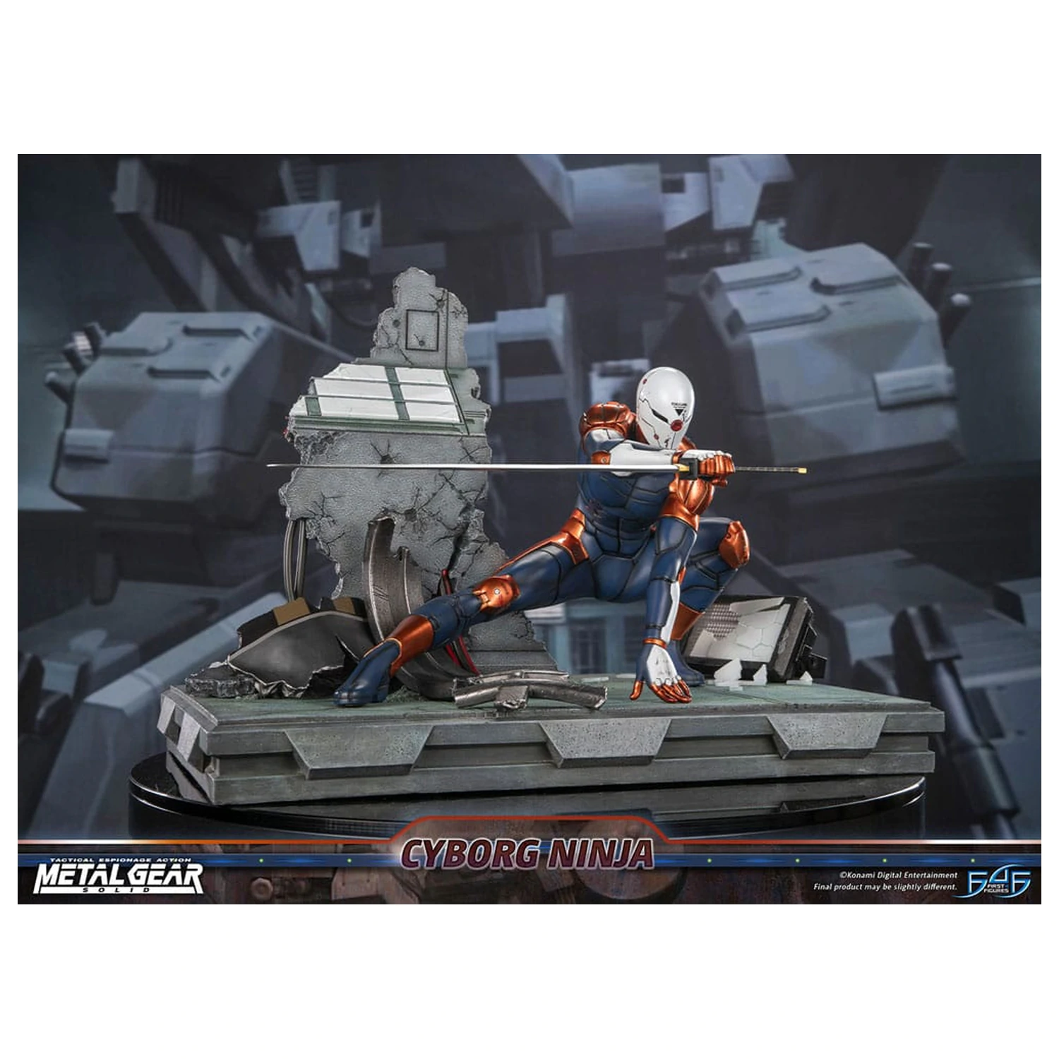 Metal Gear Solid Socha Cyborg Ninja (Gray Fox) 41 cm fotografii produktu
