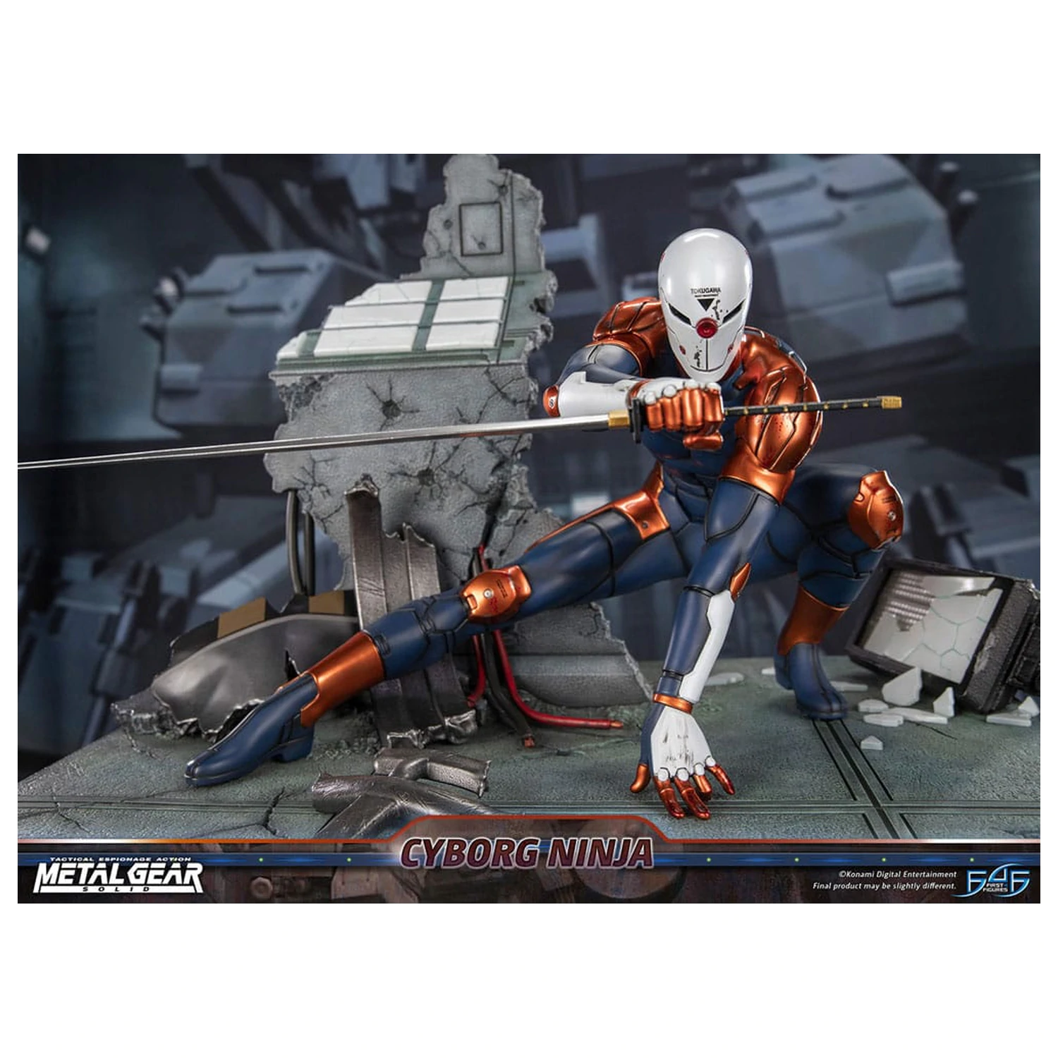 Metal Gear Solid Socha Cyborg Ninja (Gray Fox) 41 cm fotografii produktu