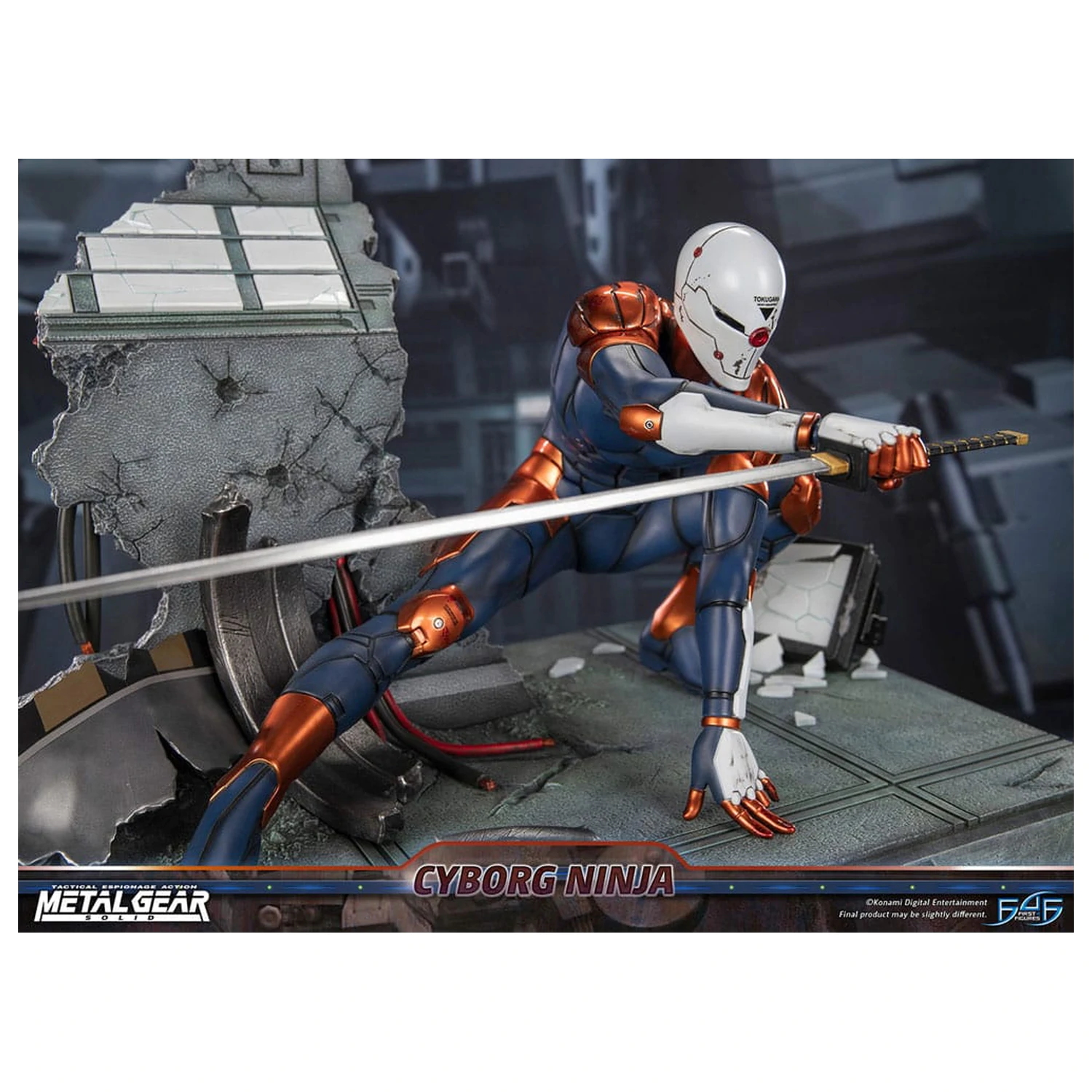 Metal Gear Solid Socha Cyborg Ninja (Gray Fox) 41 cm fotografii produktu