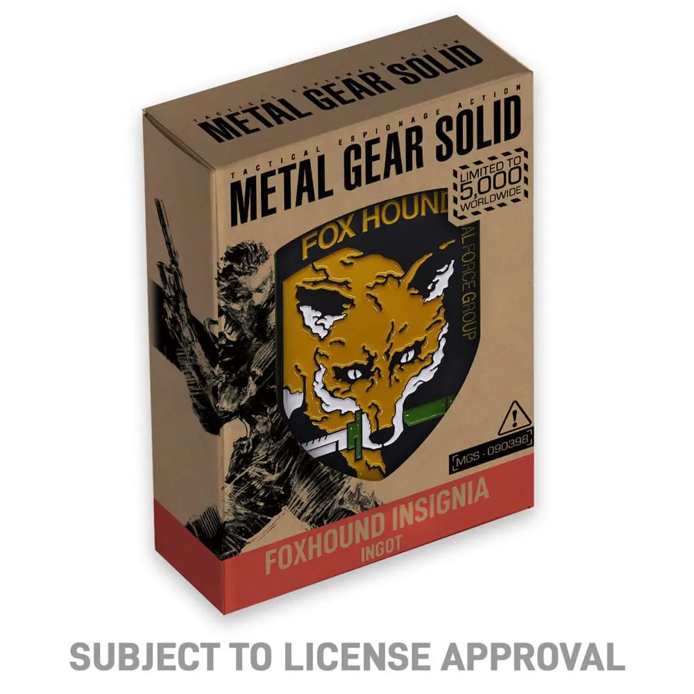 Metal Gear Solid Ingot Foxhound Insignia Limitovaná edice - cihla fotografii produktu