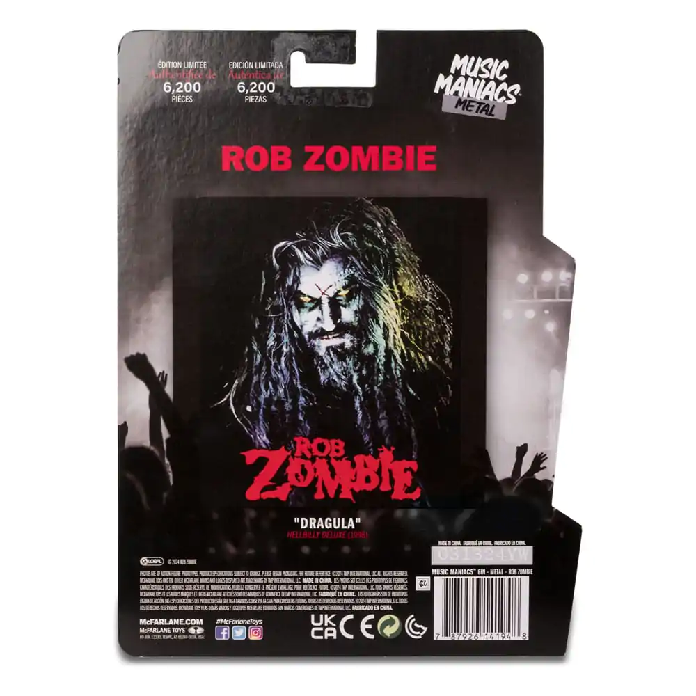 Akční figurka Metal Music Maniacs vlna 2 Rob Zombie 15 cm fotografii produktu