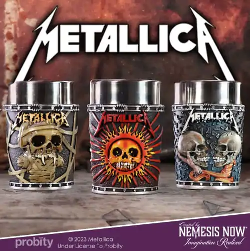 Metallica Panákové Skleničky Pushead Art 3-Pack fotografii produktu