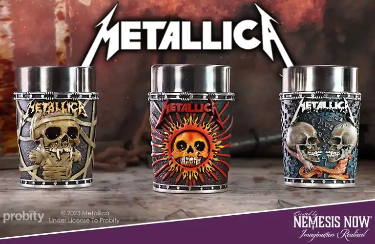 Metallica Panákové Skleničky Pushead Art 3-Pack fotografii produktu