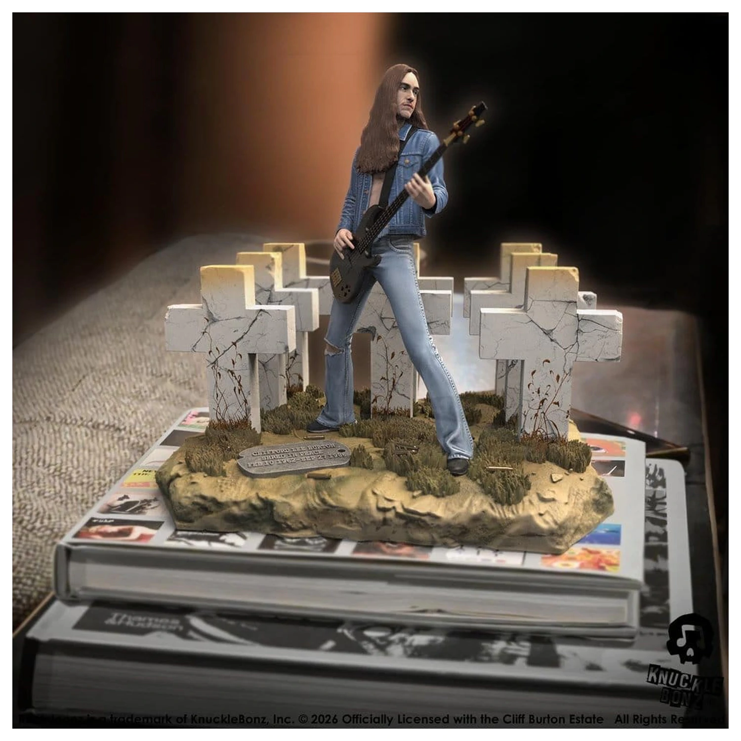 Metallica Rock Iconz figurka Cliff Burton III 21 cm fotografii produktu