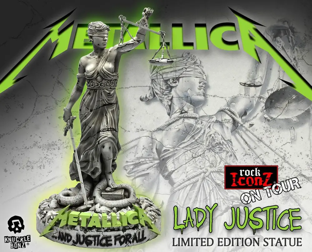 Metallica Rock Ikonz On Tour Socha Lady Justice fotografii produktu
